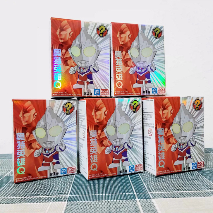 正版灵动创想奥特曼英雄盲盒迪迦罗布巴尔坦星...