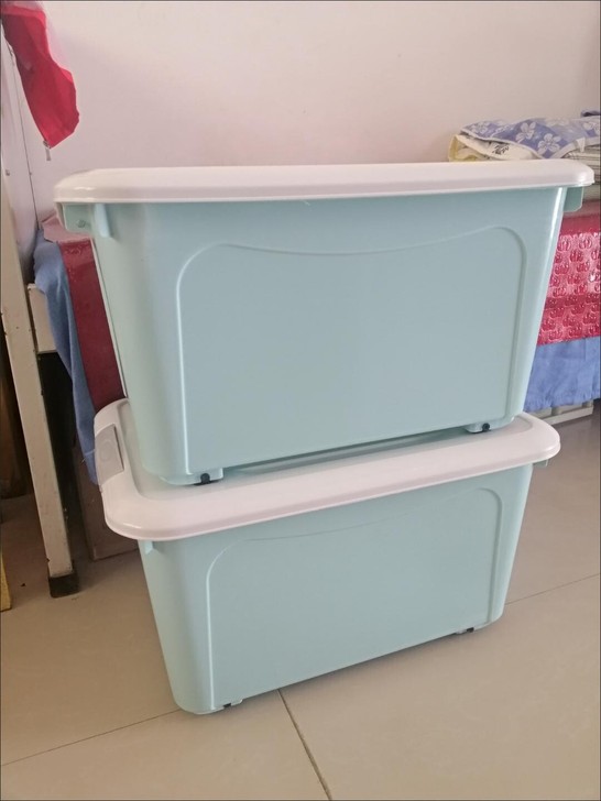 【全新包邮】2个大号塑料收纳箱29.9元包邮