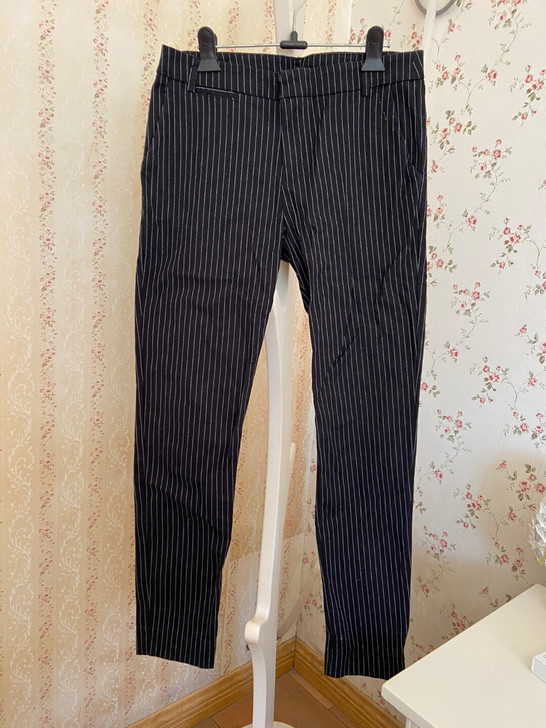 艾格条纹西装裤