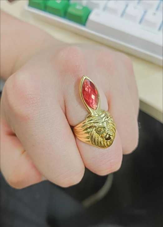 狮子之瞳雷欧之戒雷欧奥特曼变身戒指狮头