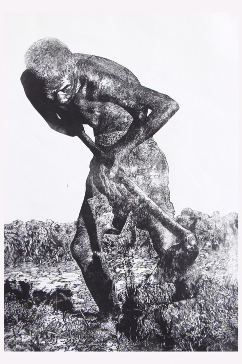 木刻版画diy版画装饰画挂画油画美术作品黑...