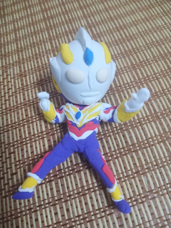 特利迦奥特曼,超轻黏土手工制作,10cm