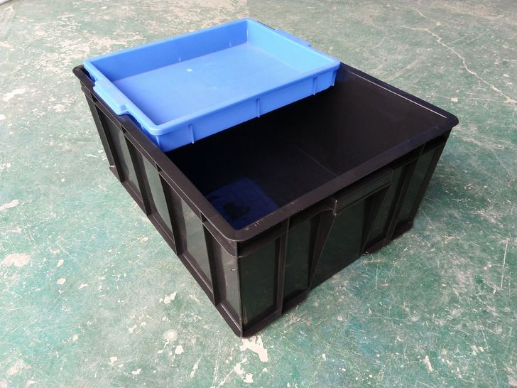 塑胶箱 黑色箱子  周转箱 储物箱养殖箱养...