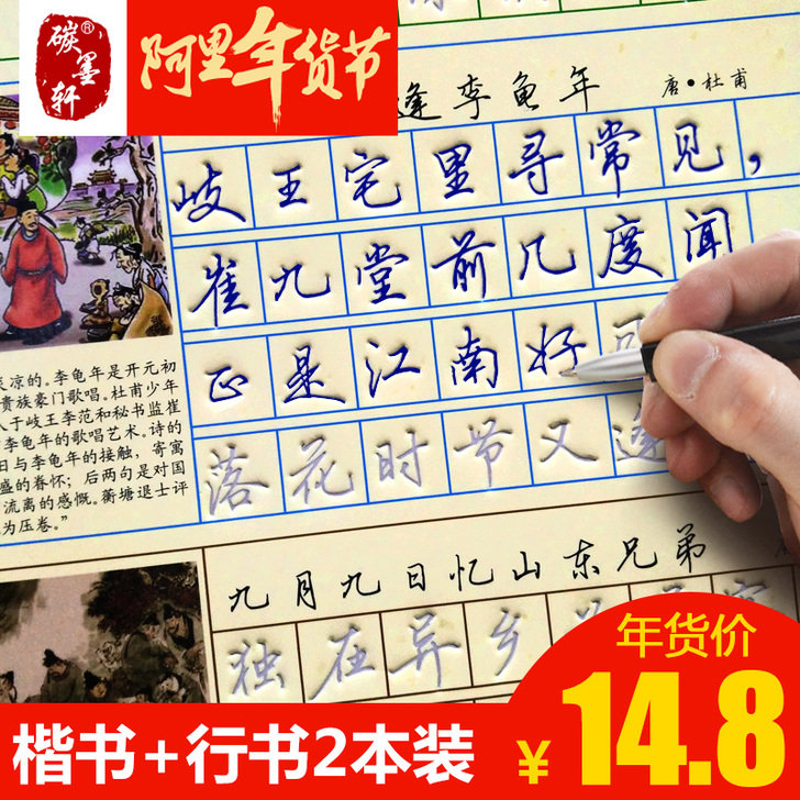 【新年价】碳墨轩 成人行书练字神器钢笔练字...