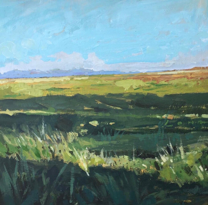 作品：油画田野