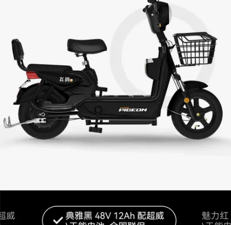 电动车，工厂直销飞鸽新国标电动车成人电动自...
