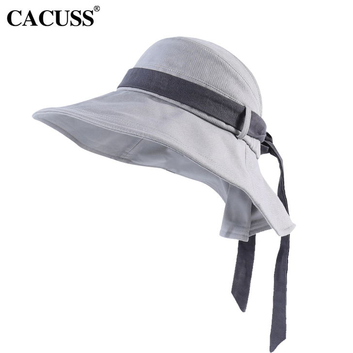 CACUSS夏季空顶帽出游防晒帽可折叠遮阳...