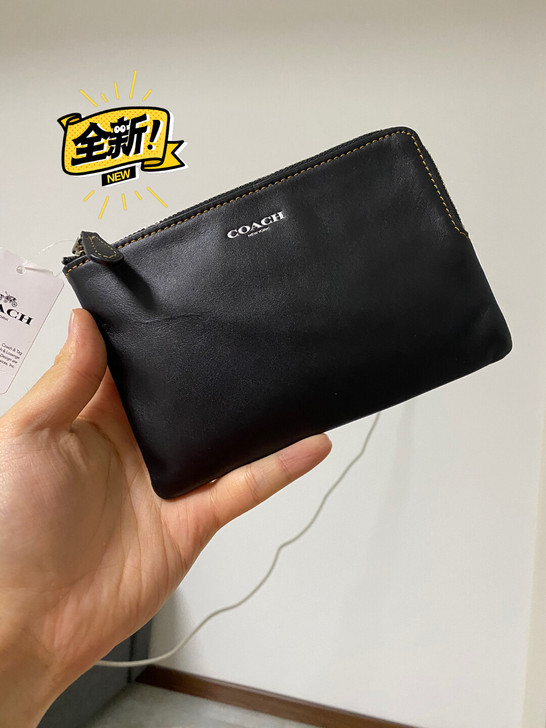 【蔻驰COACH】黑色牛皮手拿包 【蔻驰COACH】黑色牛皮手拿包