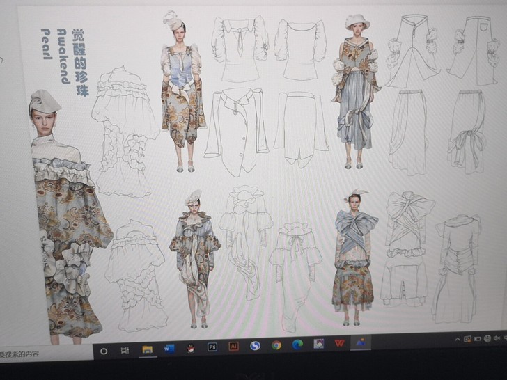 服装效果图,服装效果图,服装款式图。纪念版...