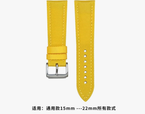 Kingnorda帆布手表带彩色通用款宝珀...