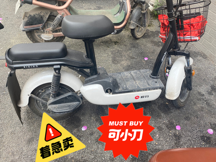 爱玛小电动车  新电瓶用了半年   因换踏...