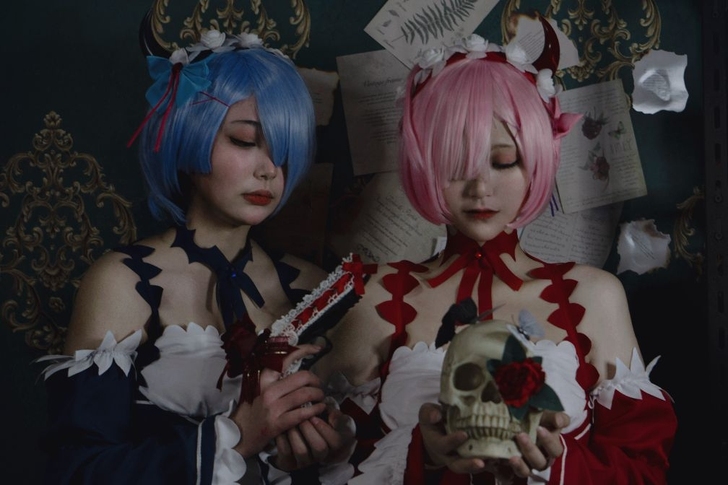 【急出】绝色漫家拉姆小恶魔cos服
