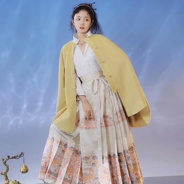 素羽华裳【狮子球】原创汉服女明制马面裙仿妆...