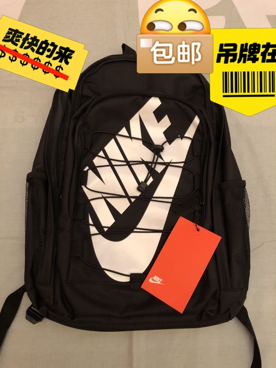 低价转让，男女情侣款黑色百搭大容量双肩背包...