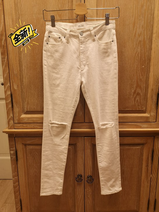 mila owen 白色牛仔裤