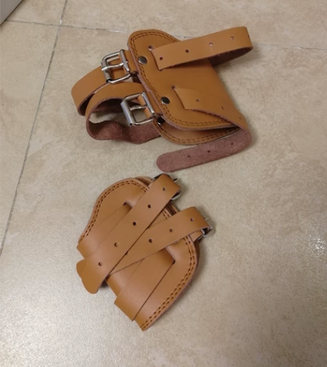 健身牛皮护腕 头层牛皮护腕 男健身卧推杠铃...