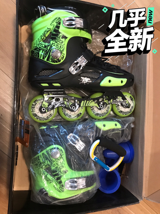 九九成新，乐秀轮滑鞋，总共穿过三四次##a...