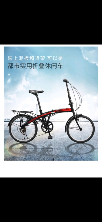 2020年12月购入的可折叠飞鸽自行车，上...