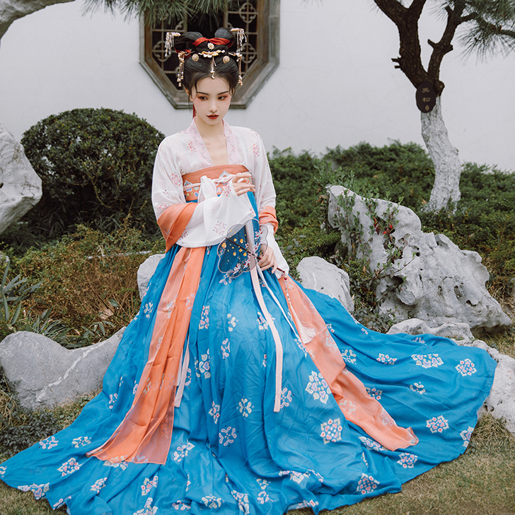 素羽华裳【步花间】汉服女复原款齐胸襦裙原创...