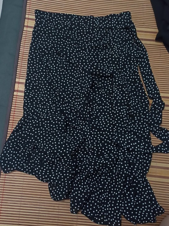 波点半身鱼尾裙