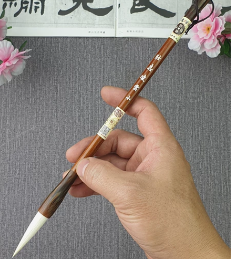 闲置，包邮！好用的可以写小对联的羊毫毛笔，...