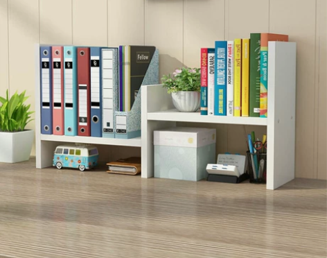 简易书架桌面置物架桌上办公室文件收纳整理学...