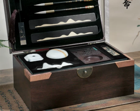 文房雅器专业入门毛笔砚台墨条端砚笔搁笔墨纸...