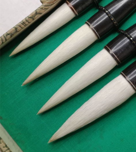 老笔八十年代出口创汇产品。扬州湖笔厂 老红...