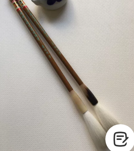 仓库库存笔〈光峰齐头笔〉纯羊毫  2支同出...