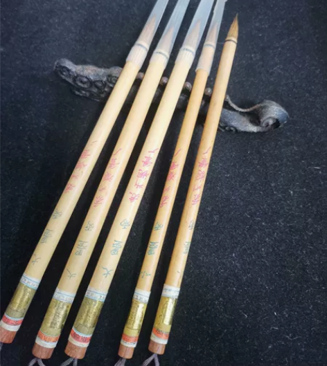 90年苏州湖笔老毛笔，大小墨雨！ 5支全新...