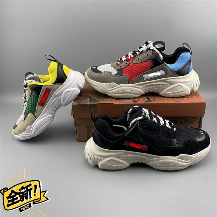 全新骆驼情侣款老爹鞋男女鞋，猪八皮休闲鞋。...