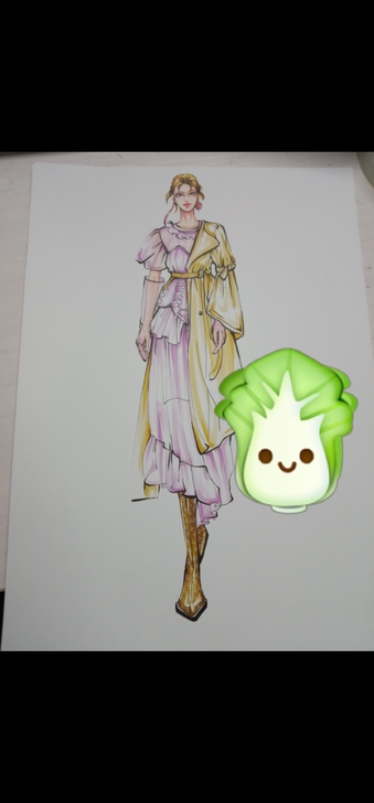 服装效果图，服装画，时装画，款式图手绘