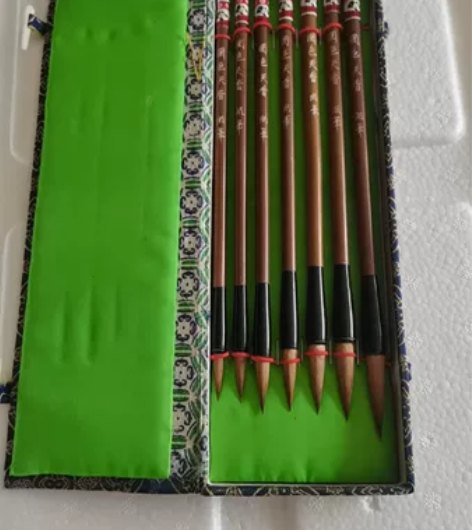 中国画画笔  山羊牌 湖州 湖笔，一套 正...