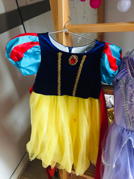 迪士尼儿童演出服，白雪公主裙子