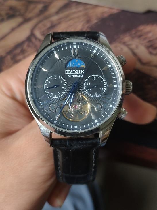 品牌型号：海琴   腕表 机械表