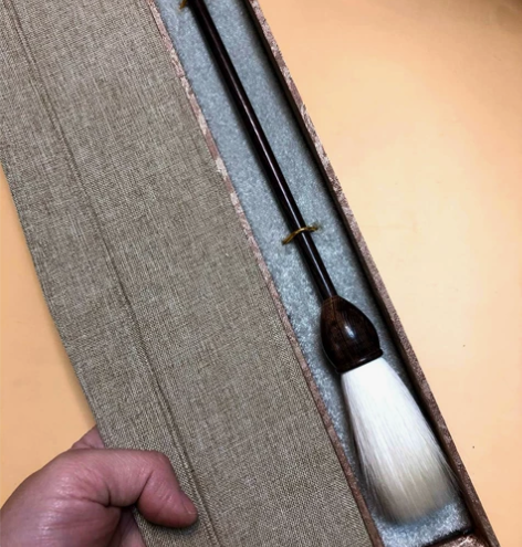 全新 清仓老湖笔杆纯羊毫细嫩光锋齐头笔 【...