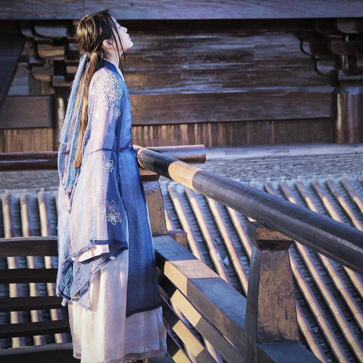 山有扶苏 原创九歌传统汉服女大袖衫日常汉服...