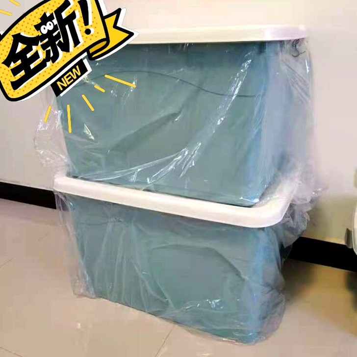 带轮塑料收纳箱特大号家用整理储物箱子多功能...