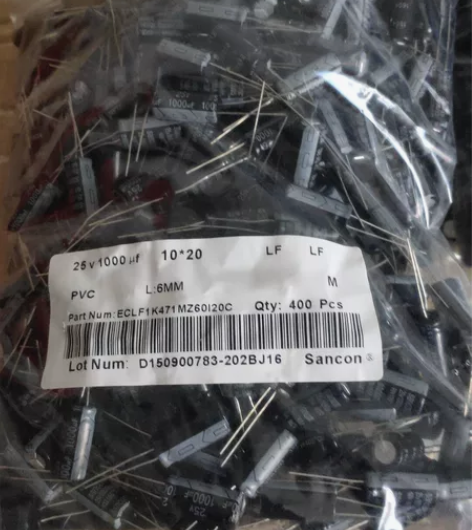 全新原装25v1000UF直插铝电解电容 ...
