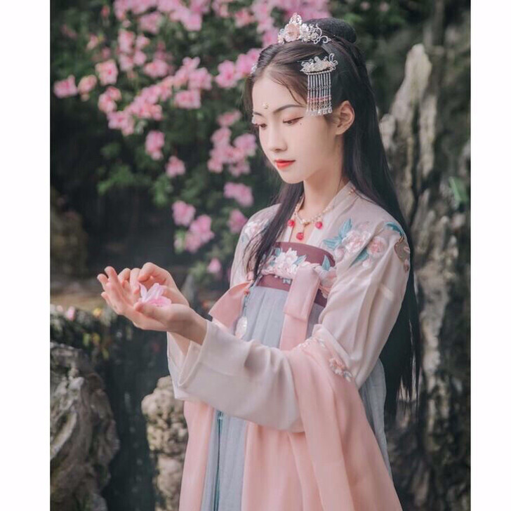 汉服女 改良汉服女学生古装长款中国风日常仙...
