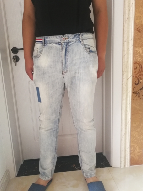 潮牌男牛仔裤，399买的