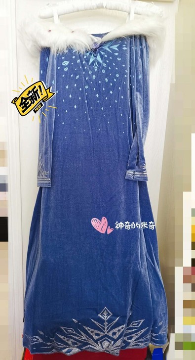 迪士尼正品特惠！全新冰雪奇缘艾莎公主裙礼服...
