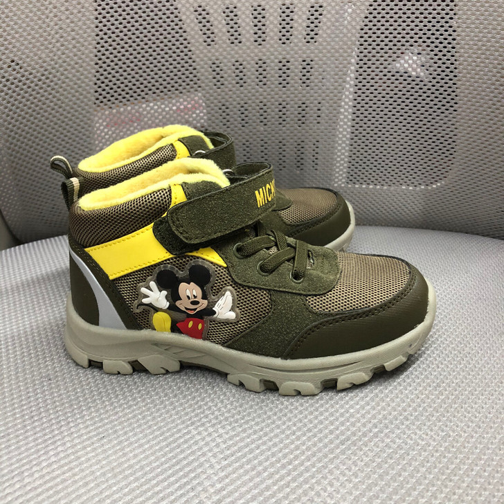 全新迪士尼专柜撤柜款秋冬加绒加厚高帮休闲鞋...