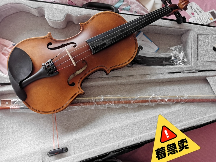 全新实木小提琴,新手入门不二选择,当时好玩...