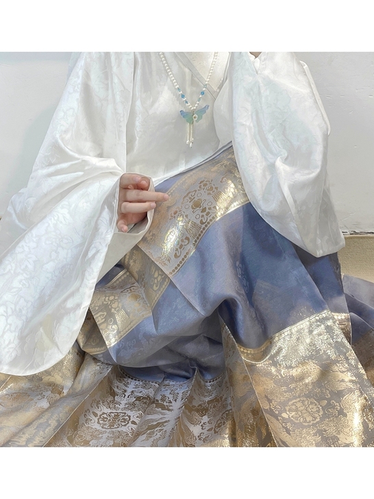 明缘轩汉服 女 团狮龙纹 明制6米摆7对褶...