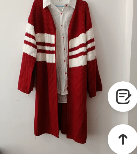 全新.长款针织开衫女~  吊牌拆了，没穿过...