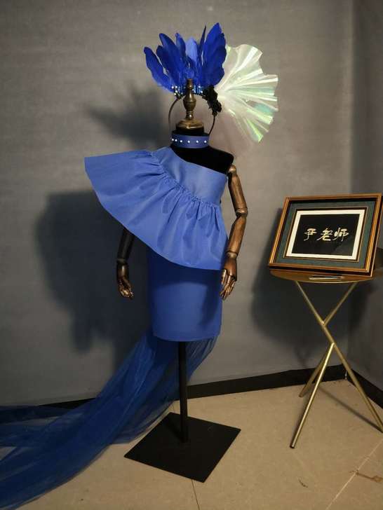 尹设计 儿童国潮风环保服幼儿舞台亲子走秀服...