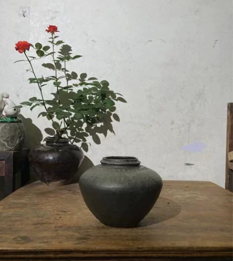 民俗粗陶，双喜罐，喜酒酒罐，花器，影视道具...