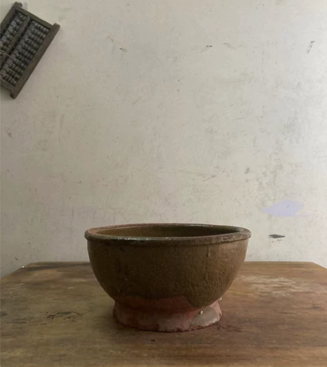 民国陶罐，民俗陶盆，养水莲锦鲤的器皿，影视...