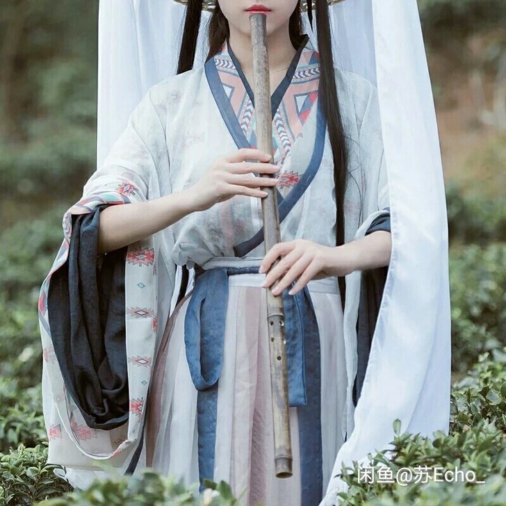 司南阁司南叔魏晋风三重交领齐腰襦裙广袖汉服...